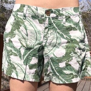 Old Navy Tropical Linen Blend Shorts Size 0